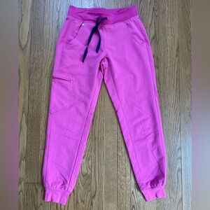 FIGS women’s scrub pants Zamora joggers XXS Petite Electric Orchid